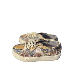 Steve Madden Snakeskin Sneakers‎ Fashion Casual Shoes Women's Size 8